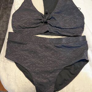 Full Tilt Girls Black bikini swimsuit